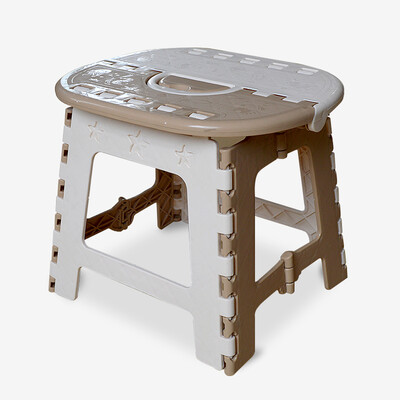 

Jingdong Supermarket] Carrefour pieces cartoon folding stool - yellow folding stool plastic bench stool picnic stool fishing stool stool LY32-y
