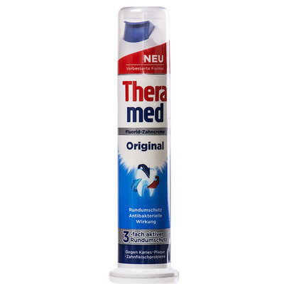 

Henkel Shihua Kou (Theramed) solid tooth moth pressed toothpaste 100ml blue (European original import
