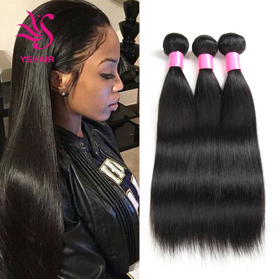 

7A Grade Unprocessed Virgin Brazilian Straight Hair 3pcs lot Human Hair Cheap Brazilian Virgin Hair Straight Hair Weave Bundles