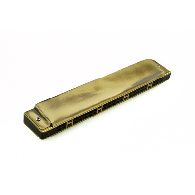

Chi Mei QM24A-14 24-hole bronze high-level playing polyphony C harmonica