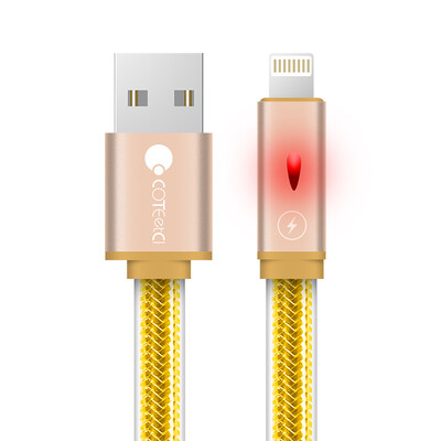 

BIAZE Apple 8/7/6 кабель для передачи данных 1.2 золотой мобильный телефон зарядное устройство шнур питания поддержка iphone5 / 6s / 7P / 8 / x / ipad air mini M7