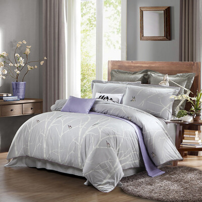 

Ртутный домашний текстиль Twill Twill печатает четыре набора лесов Zen Two Double 1.5m Bed