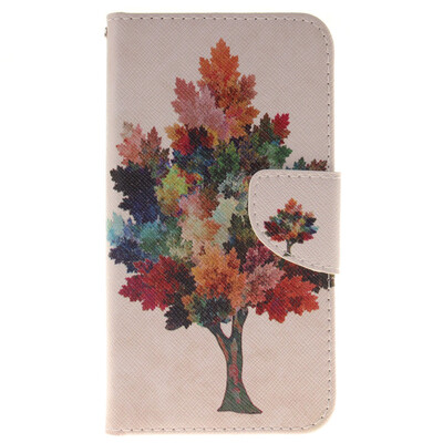 

Красочные дерево дизайн Кожа PU откидная крышка бумажника карточки Дело держатель для LG K8