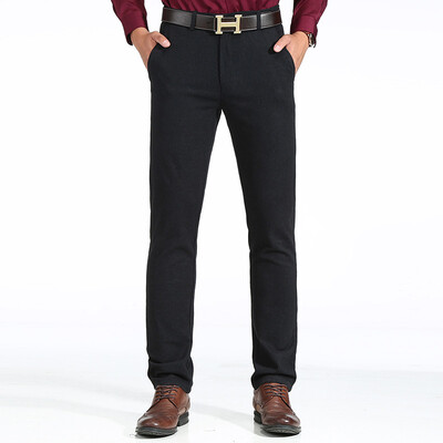 

PLAYBOY Playboy мужской моды случайные штаны Тонкий прямые черные брюки 16042PL3322 31