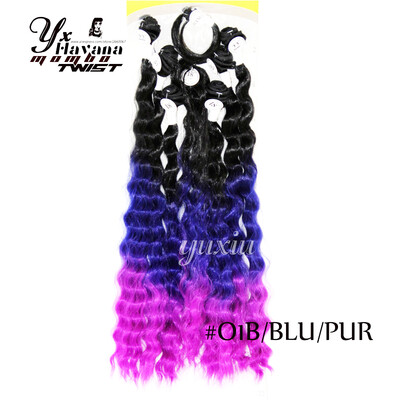 

8pcs lot Ombre Wave hair synthetic japanese fiber 6 Bundles synthetic weave With Closure 18"20"22" Ombre Hair Weft Extension