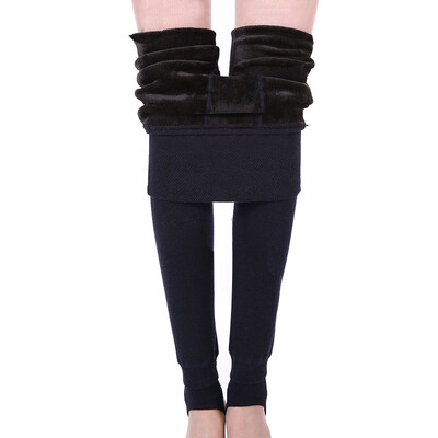 

Heng Yuanxiang leggings women autumn&winter thick plus velvet waist down pants pants wear ultra-high waist one pants ladies warm pants CI130304 purple all