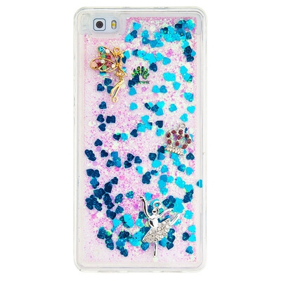 

Dynamic Quicksand Glitter Liquid Soft TPU Case Cover For HUAWEI P8LITE