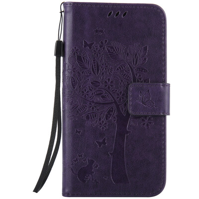 

Purple Tree Design PU Leather Flip Cover Wallet Card Holder Case for LENOVO ZUK Z2