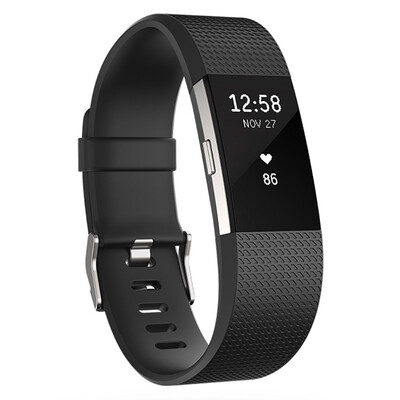 

Fitbit Charge 2 Smart Fashion Heart Rate Hand Ring Heart Rate Real-time Monitoring Automatic Sleep Recording Caller ID VO2Max Measurement Black