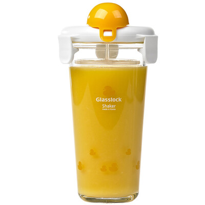 

【Jingdong Supermarket】 Sanguang Clouds GlassLock Korea imported high-quality glass glass students portable fruit juice milk cup scale cup PC618-D