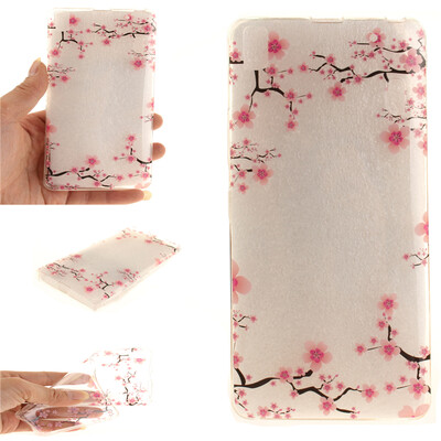 

Up&down plum blossom Pattern Soft Thin TPU Rubber Silicone Gel Case Cover for Lenovo K3 NoteA7000