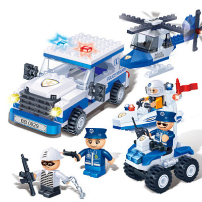 

Banbao Building Blocks, Small Particle Policeman and Firefighter Series