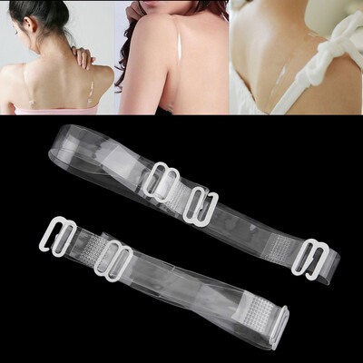 

1 Pair Adjustable Women Clear Invisible Underwear Bra Set Shoulder Straps