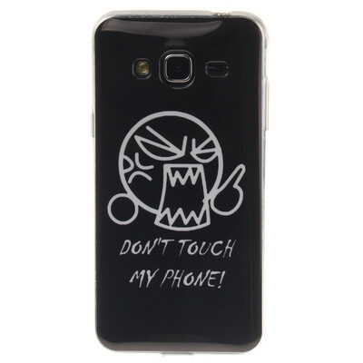 

Do not touch me Pattern Soft Thin TPU Rubber Silicone Gel Case Cover for SAMSUNG GALAXY A3 2016A310