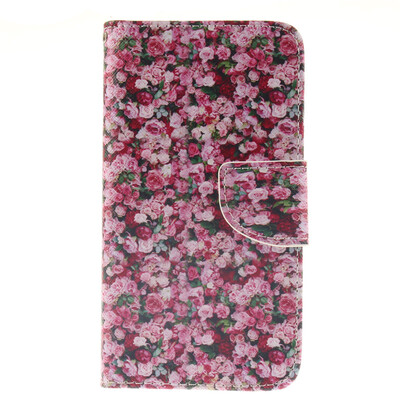 

Floral Design PU Leather Flip Cover Wallet Card Holder Case for LG G3