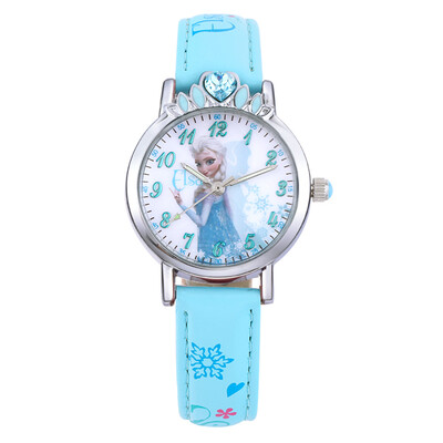 

Дисней (Disney) Дети часы студентки смотреть Frozen принцесса Айша светящиеся руки часы женщина Tong Shiying таблицы 54153L