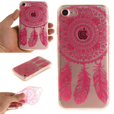 

Rose wind chimes Pattern Soft Thin TPU Rubber Silicone Gel Case Cover for IPHONE 7