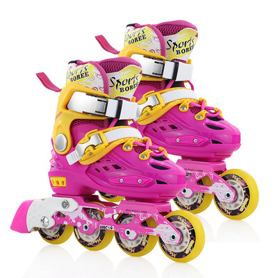 

Weft roller skates children men and women roller skates inline skate shoes WQ304-PL pink L code