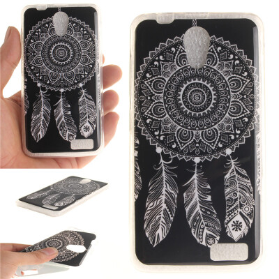

Black wind chimes Pattern Soft Thin TPU Rubber Silicone Gel Case Cover for Lenovo A319