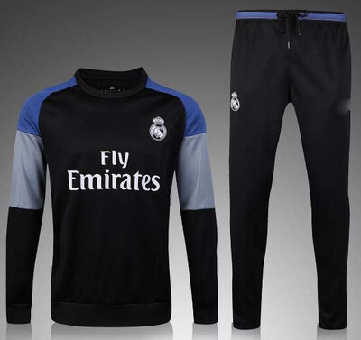 

New Best real 2017 Men Set Training Suit Survetement Football 2016 Maillot De Foot Soccer Skinny Pant Tracksuit Futbol Sweatshirt