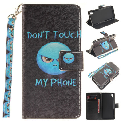 

Anger Design PU Leather Flip Cover Wallet Card Holder Case for SONY Xperia M4 Aqua
