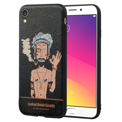 

ESCASE OPPO R9 mobile phone case OPPO R9 mobile phone sets OPPO phone shell wrestling soft shell illustrations relief 5.5 inch fashion gossip