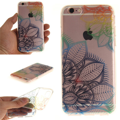 

Мечта цветок шаблон мягкой тонкой ТПУ резиновый силиконовый гель Дело Чехол для IPHONE 6/6S