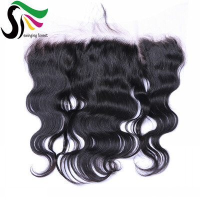 

13*4 Ear To Ear Lace Frontal 9A Grade Body Wave Brazilian Virgin Human Hair Lace Frontals With Baby Hair