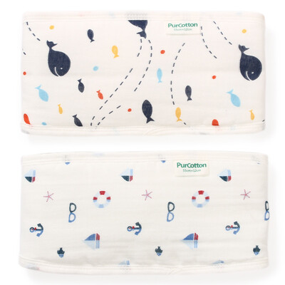 

Cotton age (PurCotton) baby gauze belly 55x12cm, 2 / pouch Hornets + red rabbit
