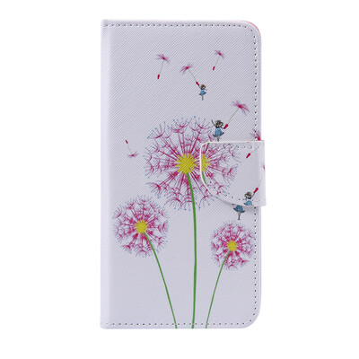 

Pink Dandelion Design Кожа PU откидной крышки Кошелек для карты Держатель для LG V10