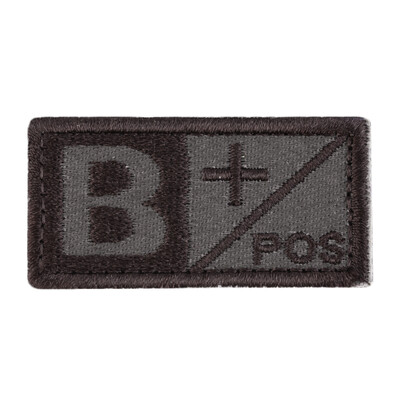 

3D Blood Type Patch A B AB O POS NEG Coyote Tan OD Green Patch