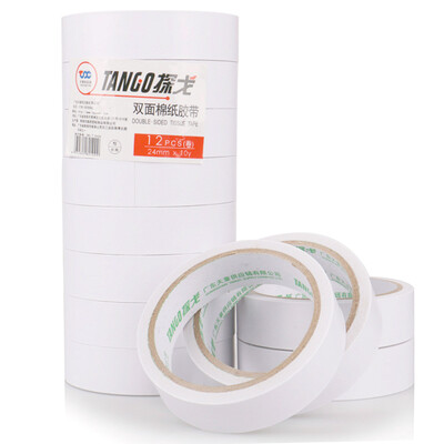 

Tango (TANGO) cotton paper double-sided tape strong office students double-sided adhesive 18mm * 10y (9.1 m / roll) 16 volumes / bag