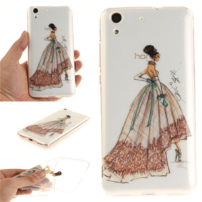 

Ручная роспись одежды Pattern Мягкий тонкий ТПУ Резиновая крышка случая силикона геля для HUAWEI Honor 5A/Y6 II