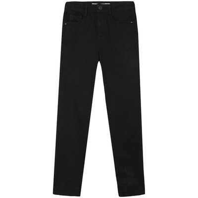 

Meters bonwe Women&39s High Waist Bullet-Up Cowboy Long Pants Black 160 68A