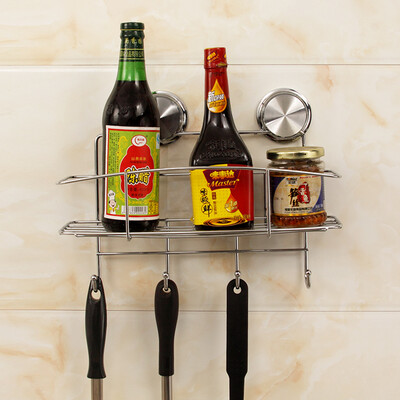 

[Супермаркет] Jingdong дома престарелой кухня ванной присоска сильной присоска из нержавеющей стали корзина хранения висит полки свободного бурения