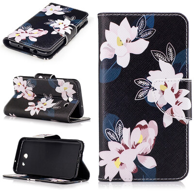 

Black lily Design PU Leather Flip Cover Wallet Card Holder Case for SAMSUNG GALAXY J3 2017J327