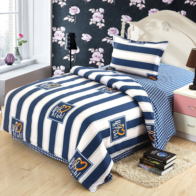 

FIRS cotton student bed set (duvet cover/fitted sheet/pillow case) 1.2m bed