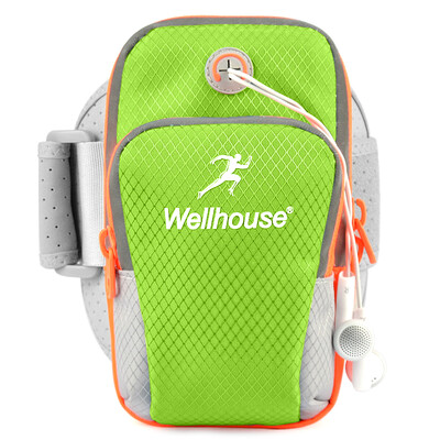 

WELLHOUSE phone arm bag phone arm bag wrist bag running bag bright orange medium