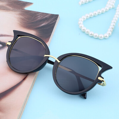

Retro Womens Mens Sunglasses Metal Frame Golden Leg Cat Eye Shades Eyeglasses
