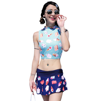 

QIHAI 6308-3 Women's Swimwear Two Piece Bikini Bathing Suits