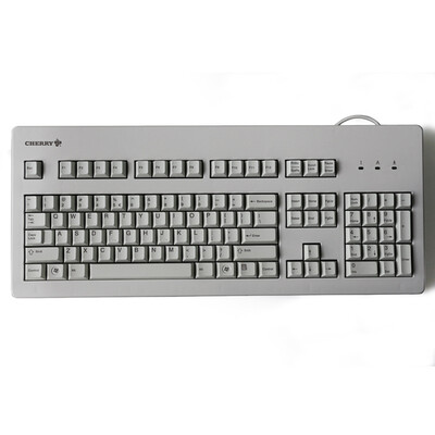 

Cherry (G80-3000LPCEU-0) Office mechanical keyboard white black shaft