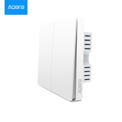 

MI Aqara Wall Switch Xiaomi Control Mijia App Умный дом Пульт дистанционного управления ZigBee (Без нейтрального - Двойная кнопка)