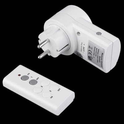 

1 Wireless Remote Control Power Outlet Light Switch Socket 1 Remote EU Plug