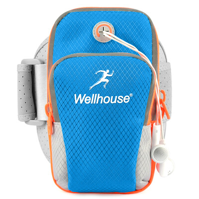 

WELLHOUSE phone arm bag phone arm bag wrist bag running bag bright orange medium