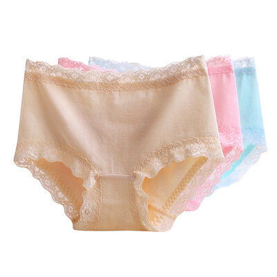 

Jingdong supermarket beautiful Ya Ting 4 ladies underwear sexy comfortable waist lace cotton crotch underwear skin green gray light yellow  code
