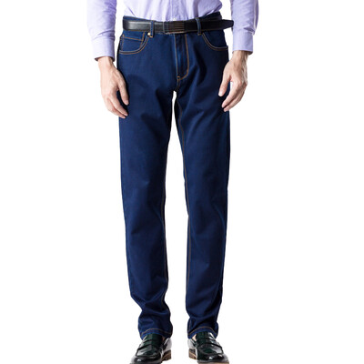 

Aston men 's business casual straight loose loose cowboy trousers tide cowboy blue 34 A3200033
