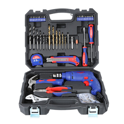 

WORKPRO W004509N Household Drill Set 136 pcs Set Toolbox Set Speed ​​Pistol Drill 320W