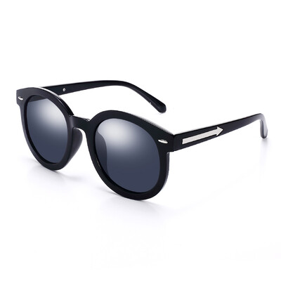 

Jingdong Supermarket] TANS San Shi female sunglasses fashion arrows section polarized retro driving sunglasses 1032 transparent blue film