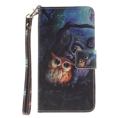 

Картина маслом Сова Дизайн Кожа PU откидная крышка бумажника карты держатель чехол для LG G4