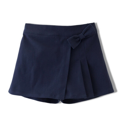 

Flossie Flordeer French children's clothing girl bow dress pants solid color short pants F71013 navy blue 100